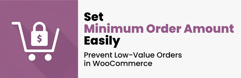 Minimum Order for WooCommerce - banner showing the minimum order value settings